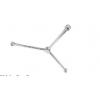 Mosmatic 82.775 Turbo-rotor-arm w-fixed-11° stainless welded TKA-3w3 D 24 in G3/8 in F 3x1/4 in NF